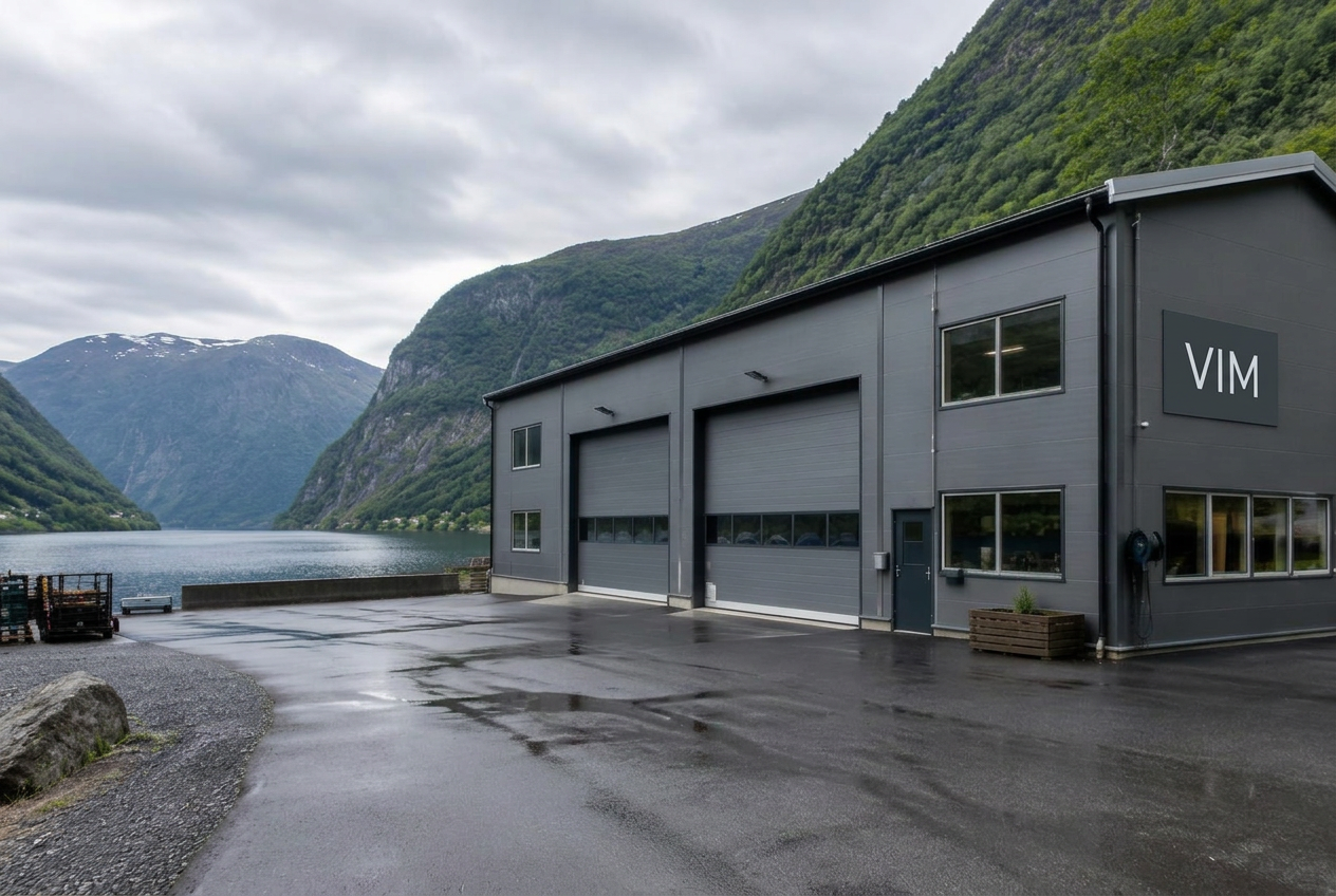 Verkstaden til VIM på Vaksdal